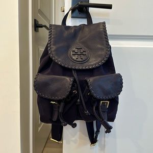 Tory Burch Blue Nylon Backpack